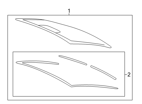 2014 Chevy SS Back Glass Diagram