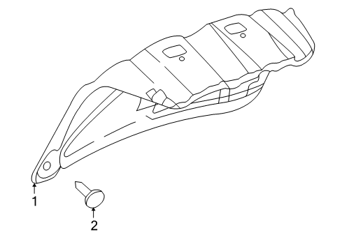 2003 Buick Park Avenue Interior Trim - Trunk Lid Diagram