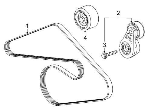 2017 GMC Canyon Belts & Pulleys, Cooling Diagram 3 - Thumbnail