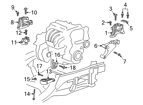 2023 Chevy Equinox Engine Mounting Diagram
