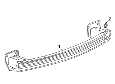 2023 Buick Encore GX Bumper & Components - Rear Diagram 3 - Thumbnail