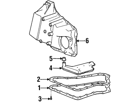 1998 Oldsmobile Intrigue Transaxle Parts Diagram