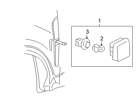 2012 Chevy Captiva Sport Side Repeater Lamps Diagram