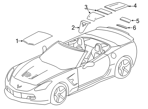 2017 Chevy Corvette Stripe Tape Diagram 2 - Thumbnail