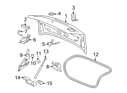 2008 Chevy Cobalt Trunk Lid Diagram