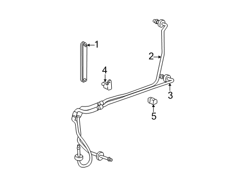 2000 Chevy Impala Transmission Cooler Diagram for 52484142