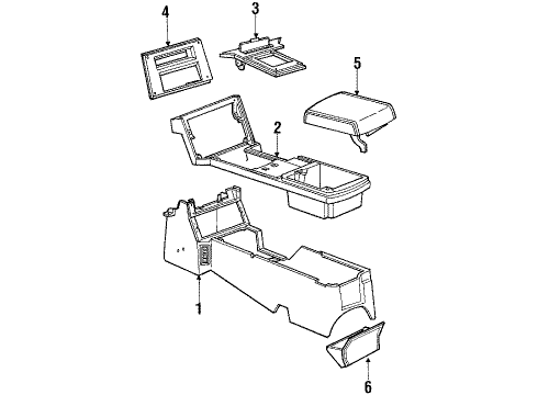 1985 Chevy Camaro Trim Plate Diagram for 16066071