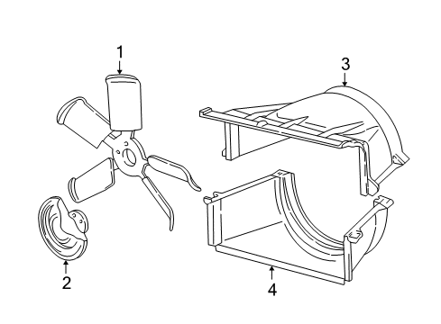 2000 GMC K2500 Cooling System, Radiator, Water Pump, Cooling Fan Diagram 7 - Thumbnail