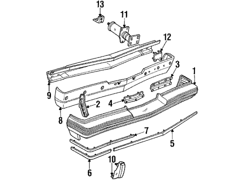 1986 Pontiac Grand Prix Cover Diagram for 12335074