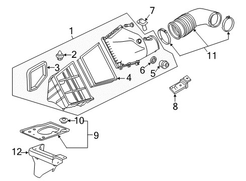 2016 GMC Sierra 2500 HD Air Intake Diagram