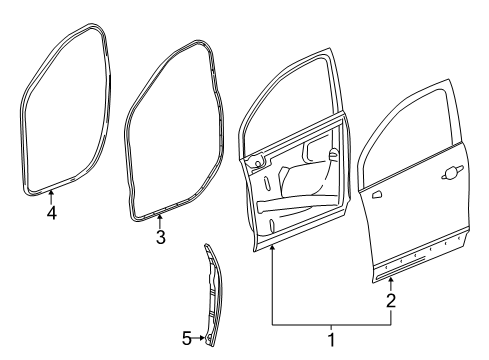 2016 Buick Encore Front Door Diagram