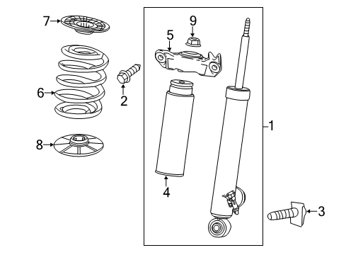 2016 Buick LaCrosse Shock Bolt Diagram for 11610720