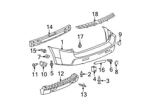 2005 Chevy Equinox Rear Bumper Diagram