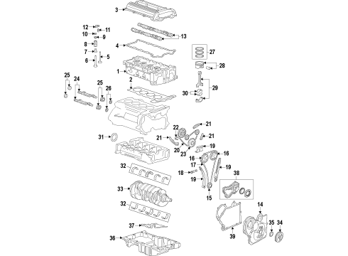 2013 Chevy Malibu Transmission Mount, Rear Diagram for 13324724