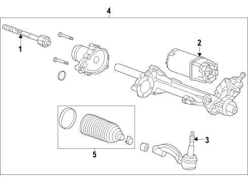 2022 Cadillac CT4 Rack Diagram for 86804805