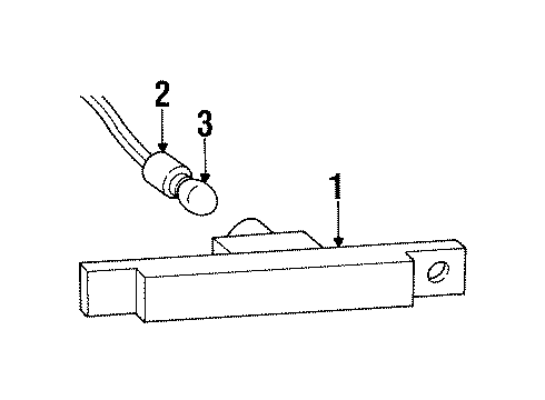 1992 Saturn SL1 Side Marker Lamps Diagram
