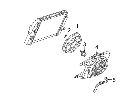 1995 Chevy Camaro Cooling System, Radiator, Water Pump, Cooling Fan Diagram 4 - Thumbnail