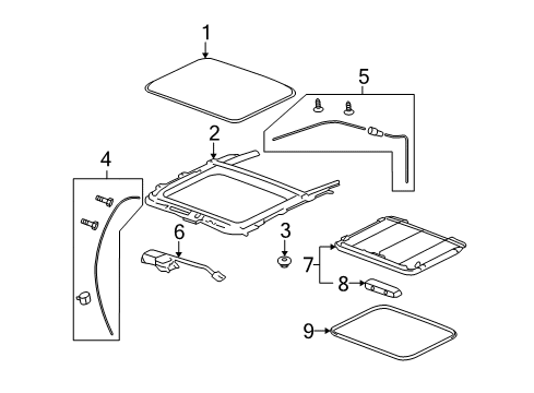 2007 Pontiac G5 Sunroof Diagram