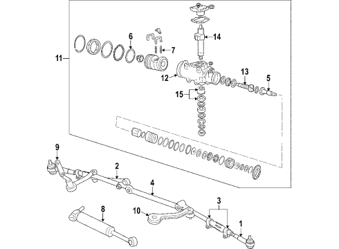 1984 Cadillac Fleetwood Tie Rod End, Outer Diagram for 7834290