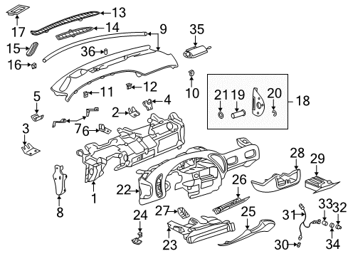 2002 Pontiac Bonneville Side Panel, Gray, Passenger Side Diagram for 25692990