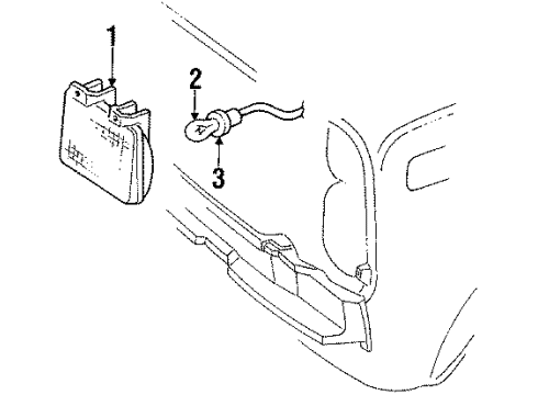 1993 GMC P3500 Park Lamps Diagram