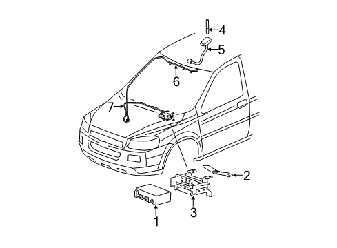 2006 Chevy Uplander Electrical Components Diagram