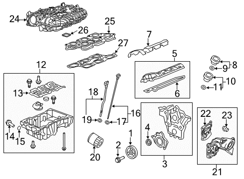 2016 Chevy Equinox Intake Manifold Diagram for 12637620