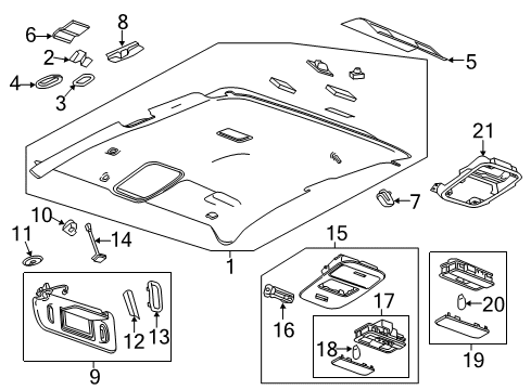 2017 GMC Canyon Bulbs Diagram 2 - Thumbnail