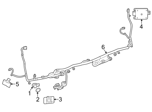 2024 Chevy Trax Electrical Components - Rear Bumper Diagram 2 - Thumbnail