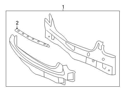 2013 Chevy Caprice Rear Body Panel Diagram for 92292436