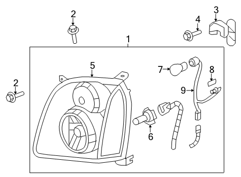2012 GMC Yukon Bulbs Diagram 6 - Thumbnail