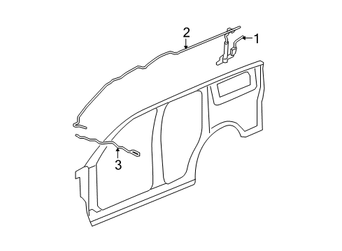 2010 Cadillac Escalade ESV Antenna Cable Diagram for 22827843