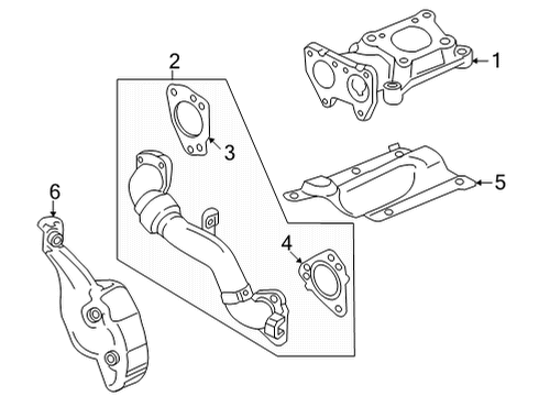 2024 GMC Sierra 3500 HD Turbocharger & Components Diagram 4 - Thumbnail