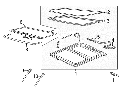 2000 Cadillac Seville Sunroof Diagram
