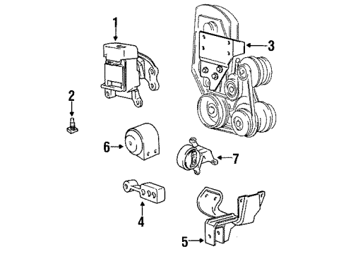 1994 Chevy Beretta Adapter Diagram for 22597589