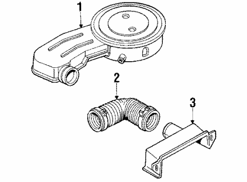 1987 Oldsmobile Calais Air Intake Diagram 2 - Thumbnail