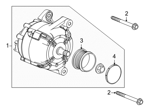 2012 Chevy Cruze Alternator Diagram for 23247389