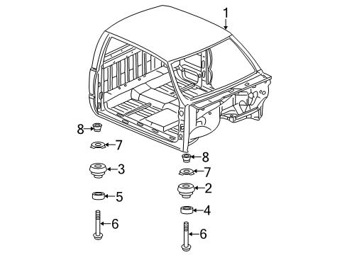 2012 GMC Sierra 2500 HD Cab Assembly Diagram 6 - Thumbnail