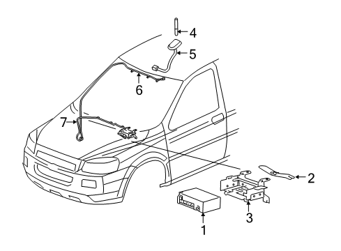 2005 Saturn Relay Electrical Components Diagram 3 - Thumbnail