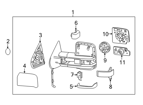 2017 Chevy Silverado 3500 HD Mirrors, Electrical Diagram 3 - Thumbnail