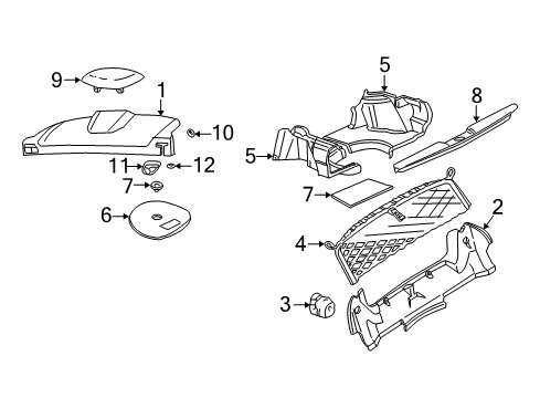 2004 Chevy Monte Carlo Interior Trim - Rear Body Diagram