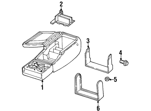 1993 Cadillac Fleetwood Armrest Diagram