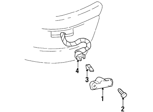 1995 Chevy Monte Carlo Front Lamps - Side Marker Lamps Diagram