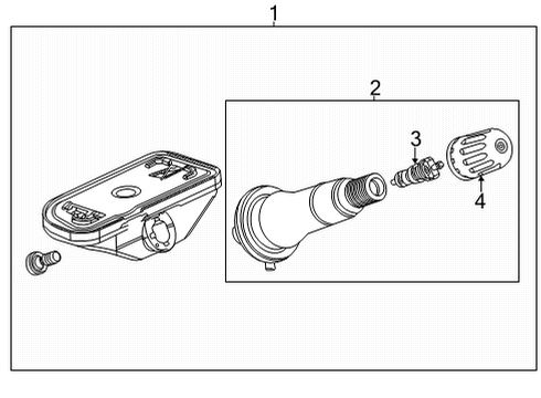 2021 GMC Yukon Tire Pressure Monitoring Diagram