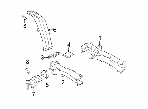 2008 Cadillac Escalade ESV Ducts Diagram