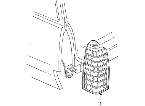 1987 Pontiac Sunbird Tail Lamps Diagram 4 - Thumbnail
