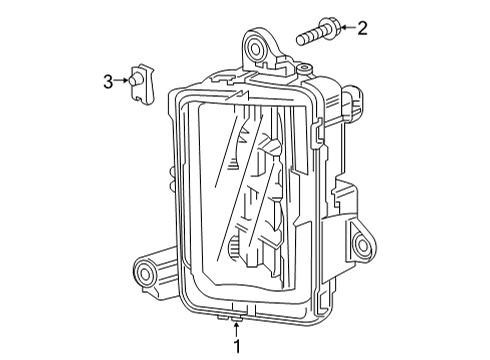 2023 GMC Sierra 3500 HD Fog Lamps Diagram