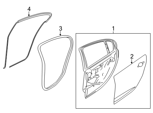 2014 Chevy SS Rear Door Diagram