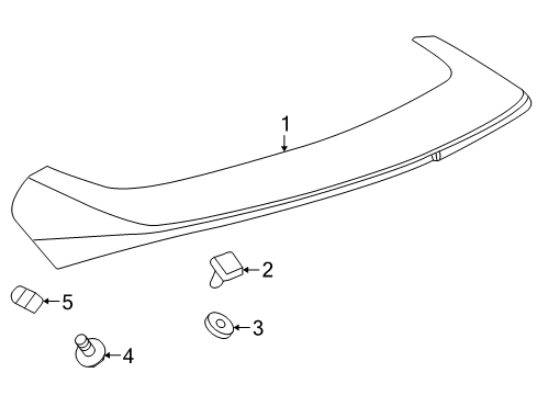 2014 Cadillac SRX Rear Spoiler Diagram