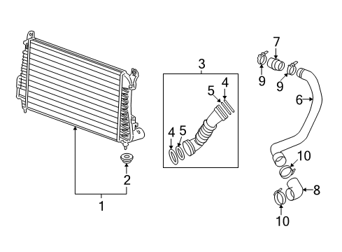 2008 GMC Sierra 2500 HD Intercooler Diagram